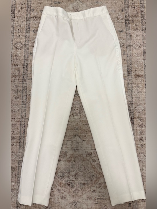 Zara Pants - White Tailored Stretch Ponte Pants - Women's